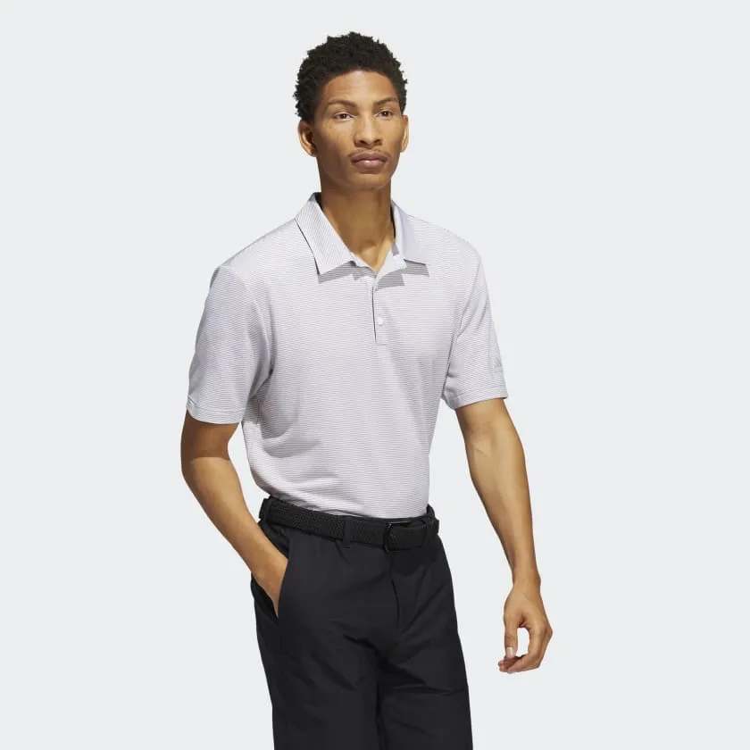 Adidas Ottoman Stripe Golf Polo Shirt