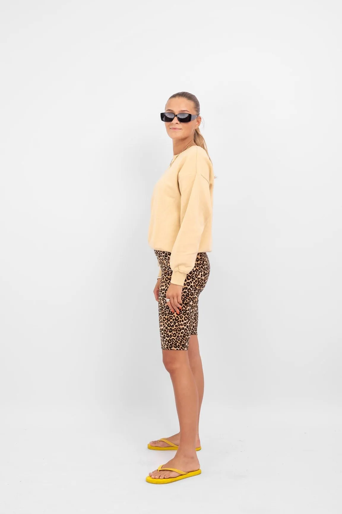 Alma Cykel Shorts - Leopard