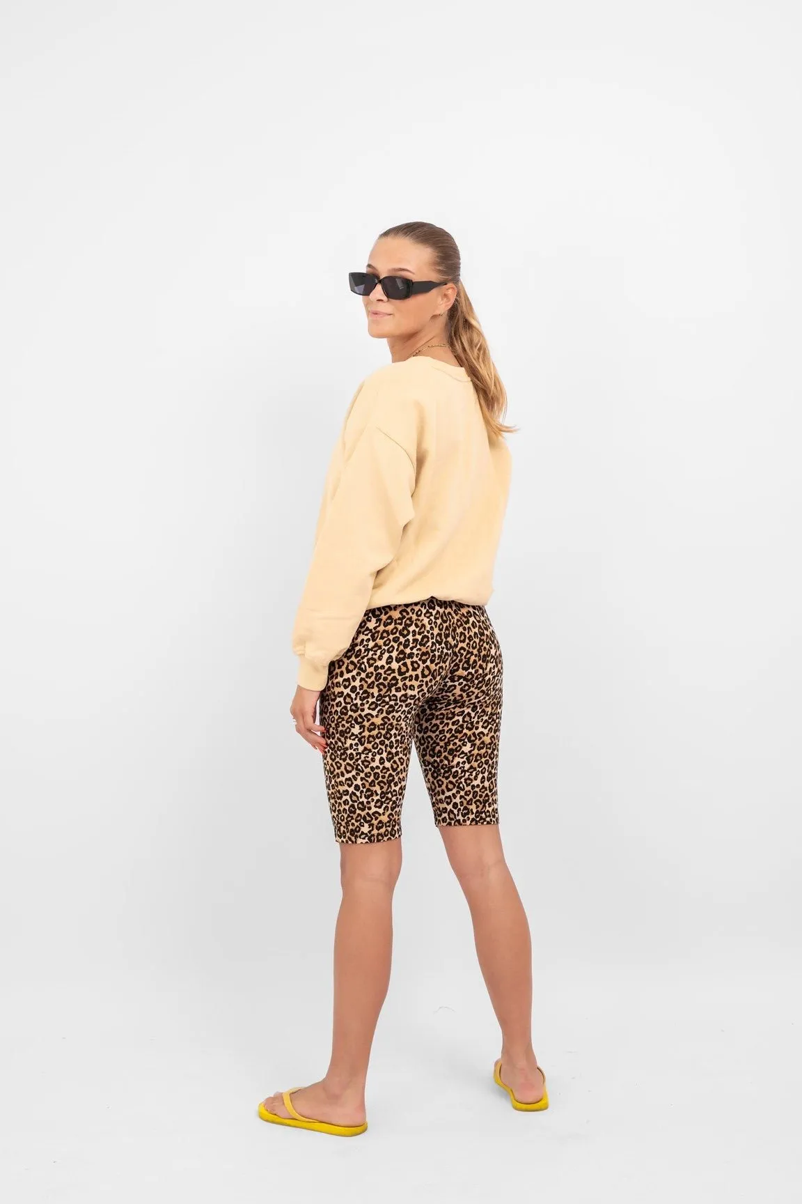 Alma Cykel Shorts - Leopard