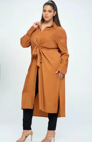 Autumn Ember Button Down Dress