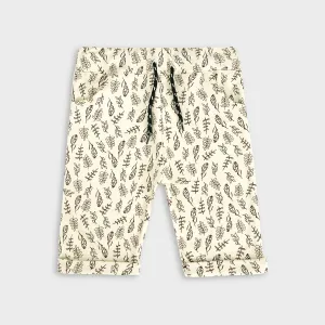 Beige color printed Shorts For Kids