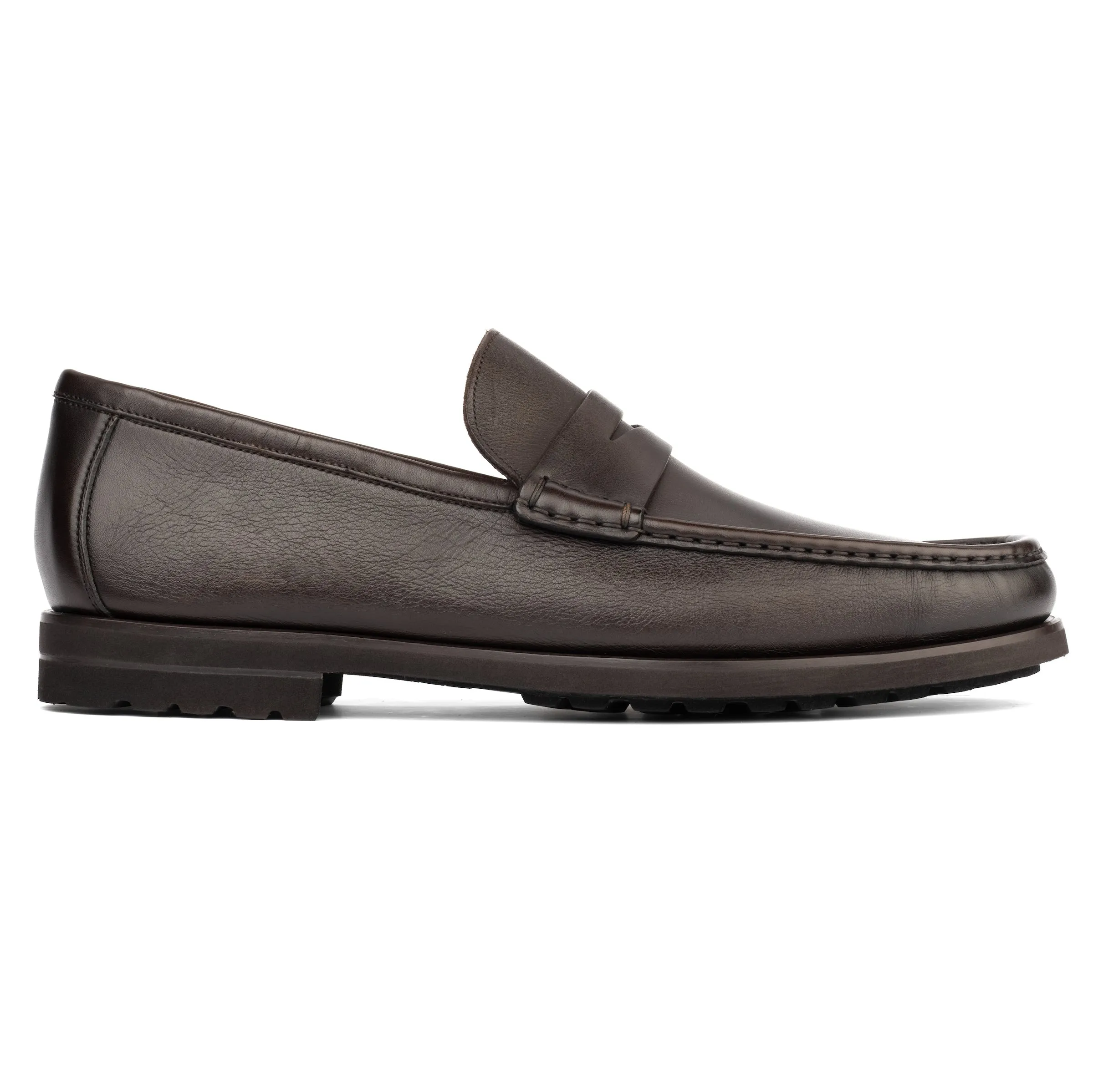 Belfast Dark Brown Calf Loafer