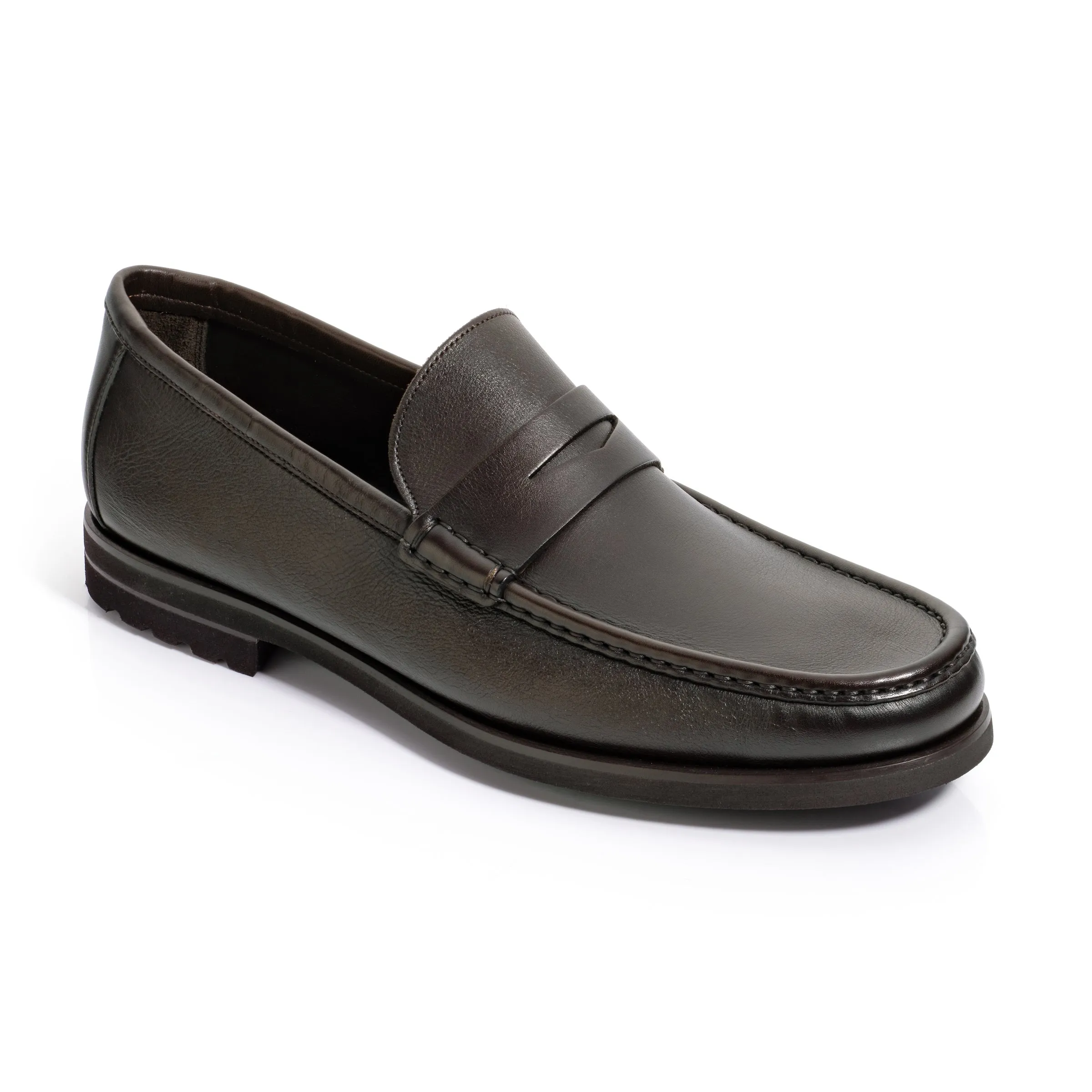 Belfast Dark Brown Calf Loafer