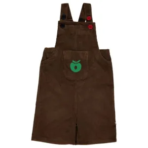 Brown Corduroy Short Dungarees - 1 Left Size 11-12 years