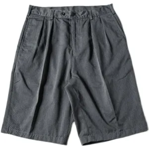 Classic Fit Pleated Front Chino Shorts - Casual Mens Work Wear