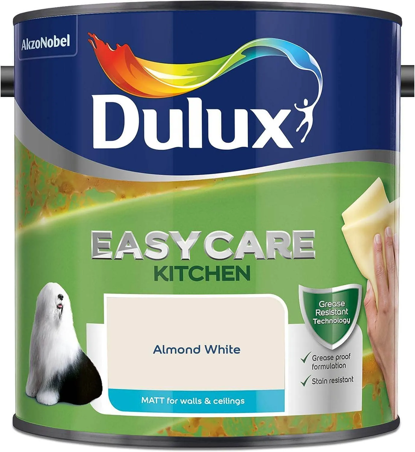 Dulux Easycare Kitchen 2.5L Matt Emulsion - Almond White