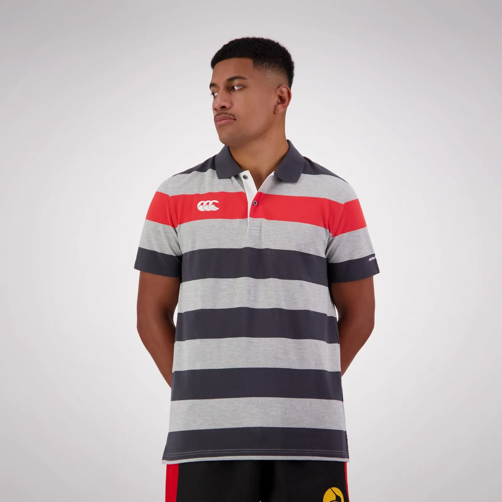 Engineered Stripe Polo - classic marle