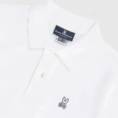 ID24332-Psycho Bunny White Classic Polo