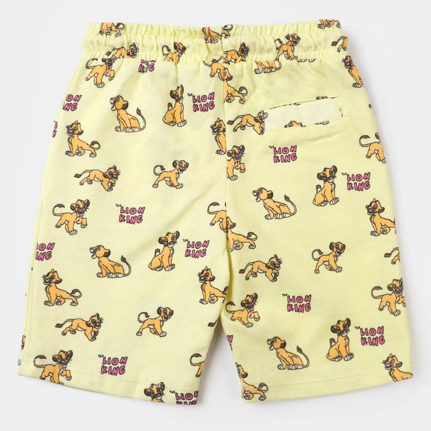 Infant Terry Boys Knitted Short Lion king | Teder Yellow