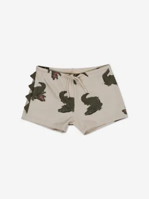 Konges Sløjd Boys Aster Animal Swim Shorts in Multicolour