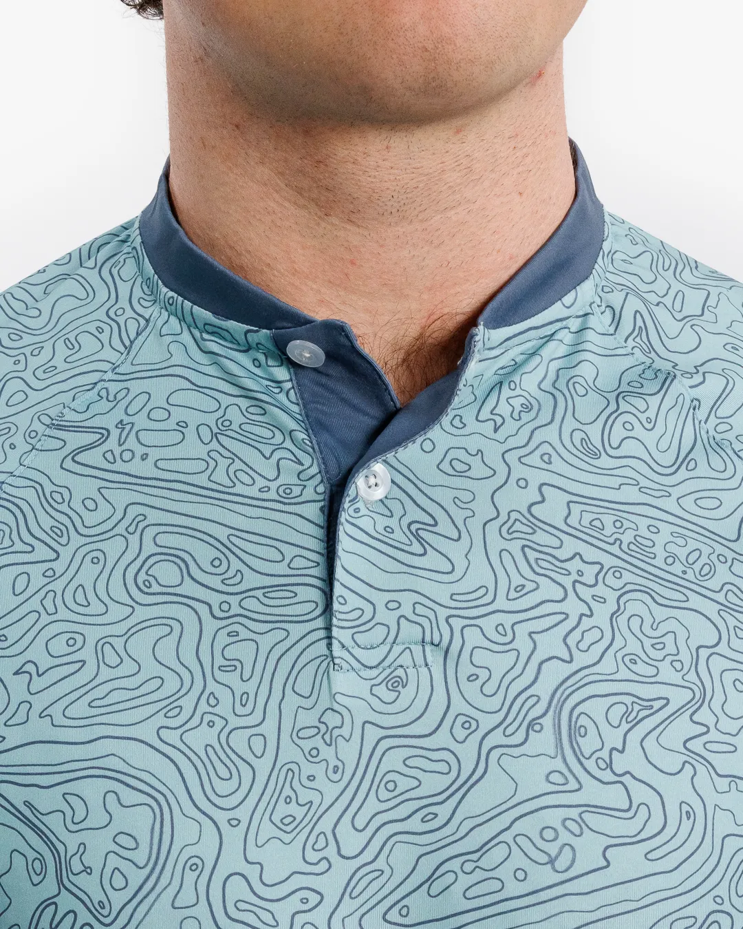 Loon Lake Topographic Blade Polo