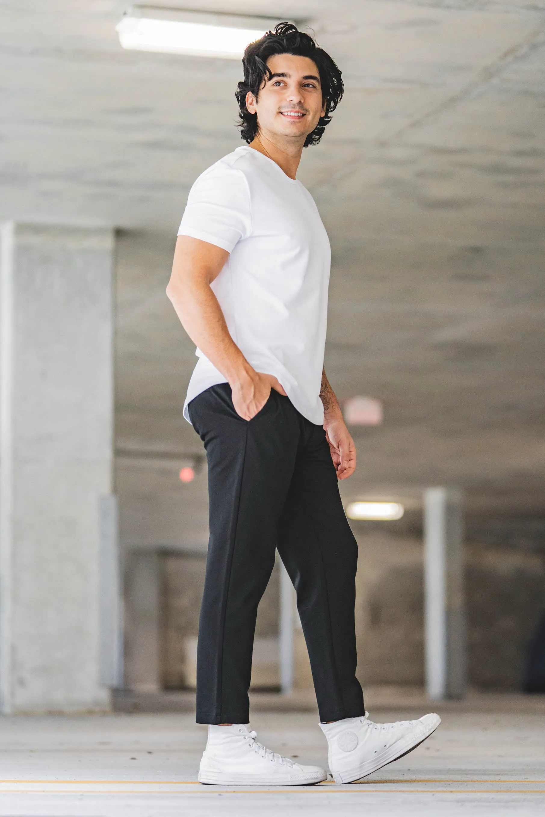 Mason Omni-Stretch Knit Pants Black