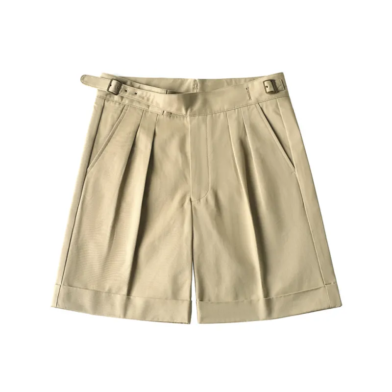 Men's Pleated Gurkha Shorts