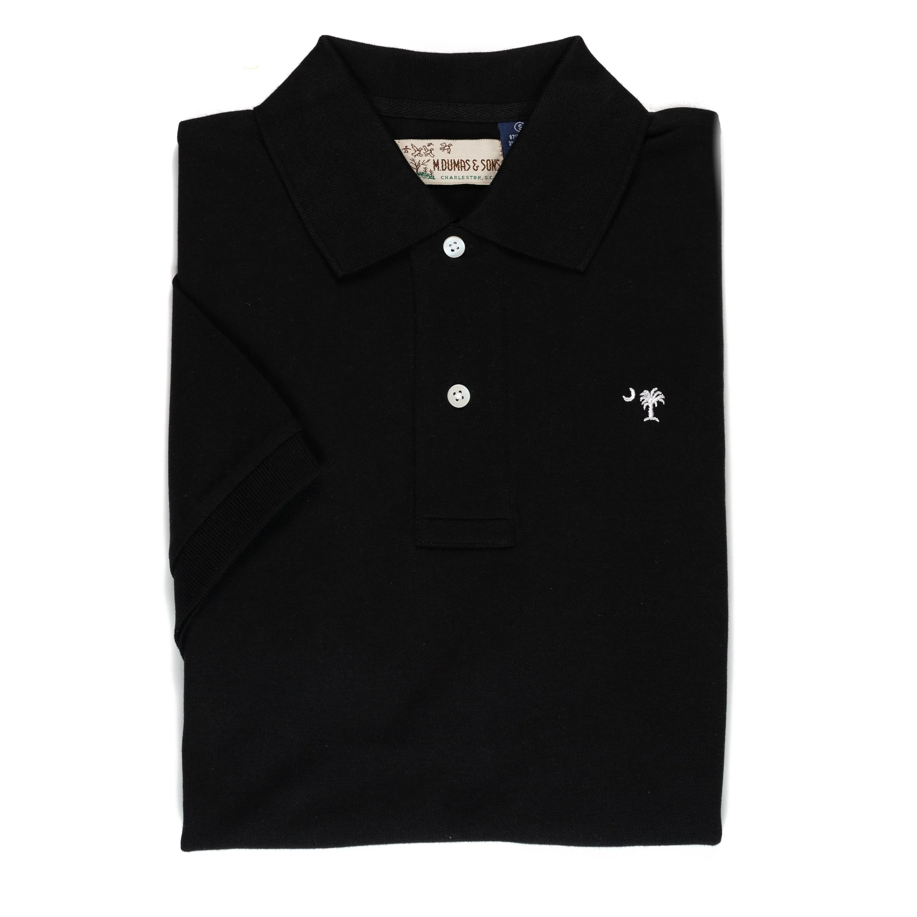 Palmetto Polo- Black