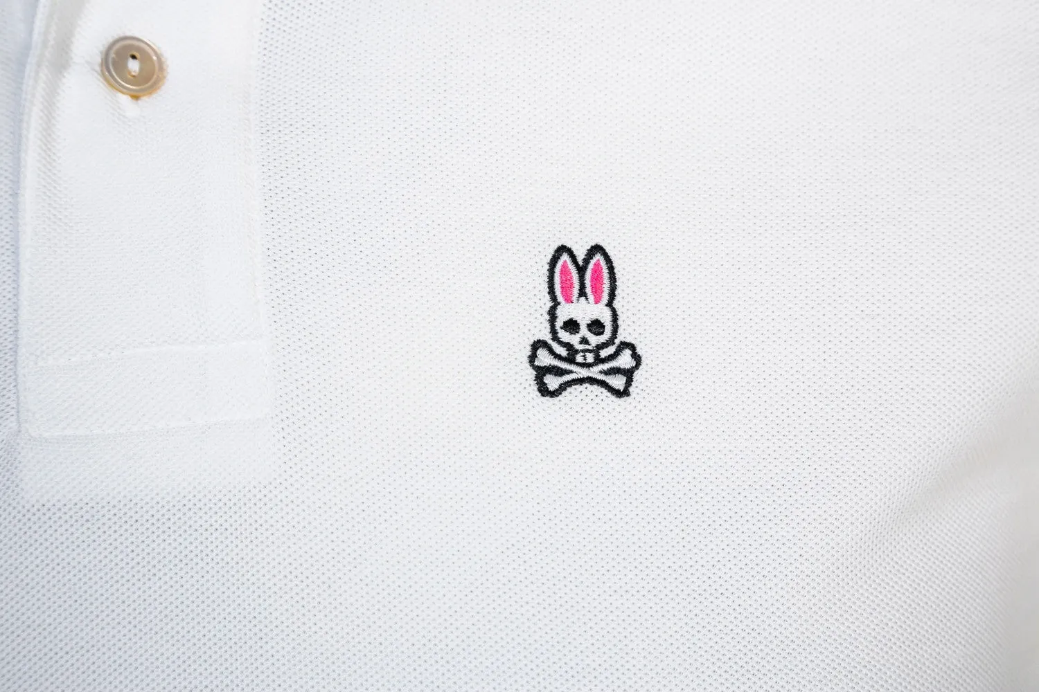 Psycho Bunny Classic Polo Shirt in White