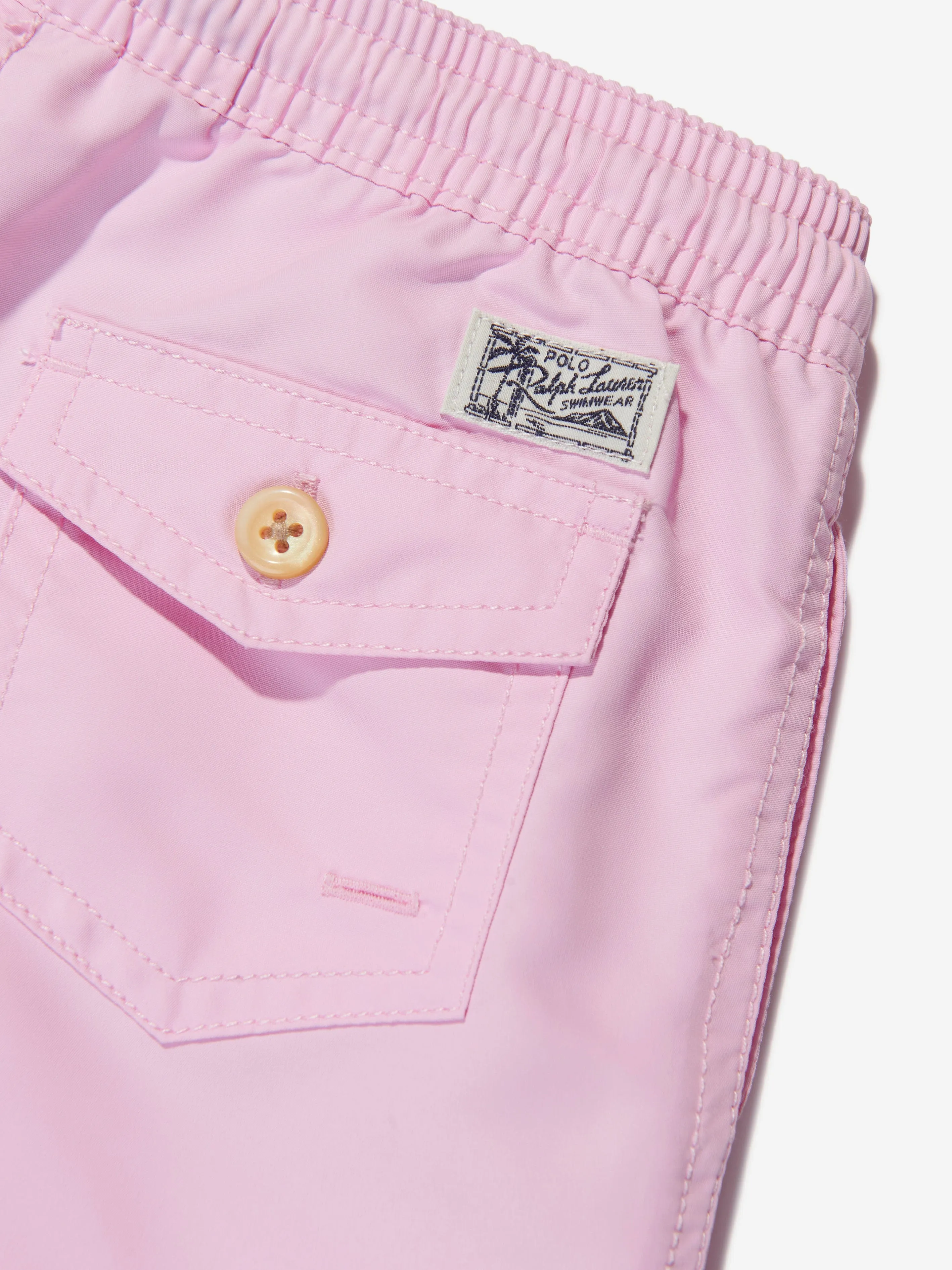 Ralph Lauren Boys Logo Swim Shorts in Pink