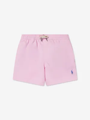 Ralph Lauren Boys Logo Swim Shorts in Pink