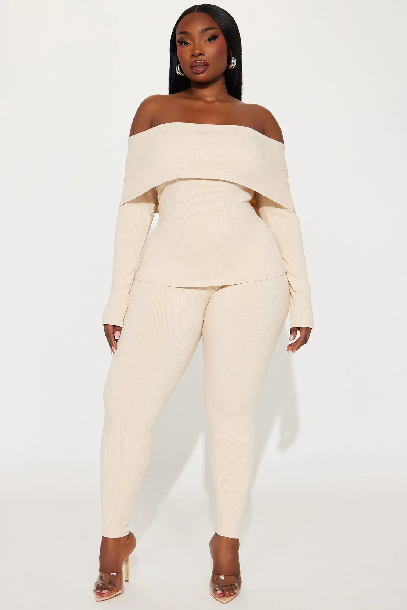 Shaila Snatched Pant Set - Cream