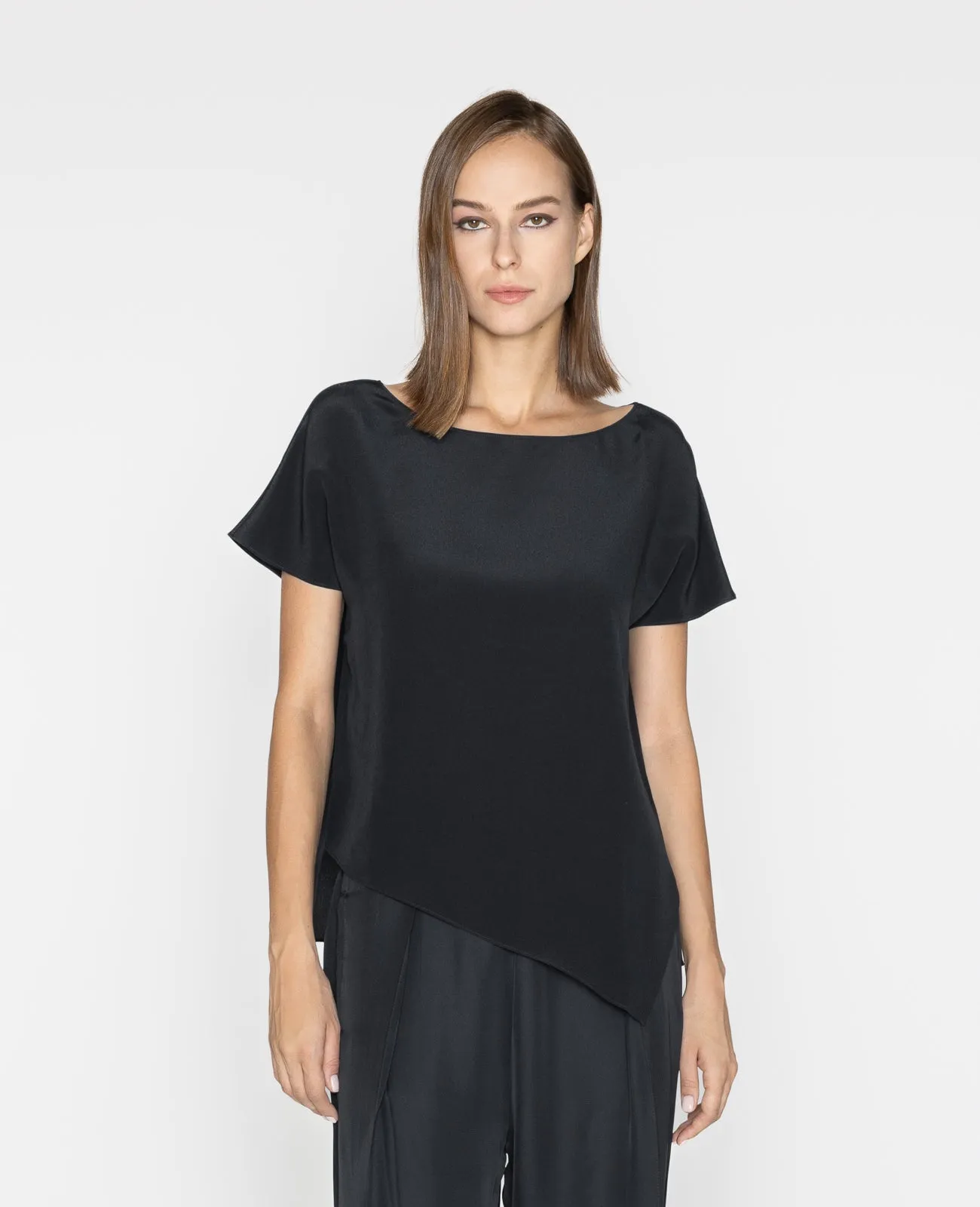 Silk Asymmetic Tee