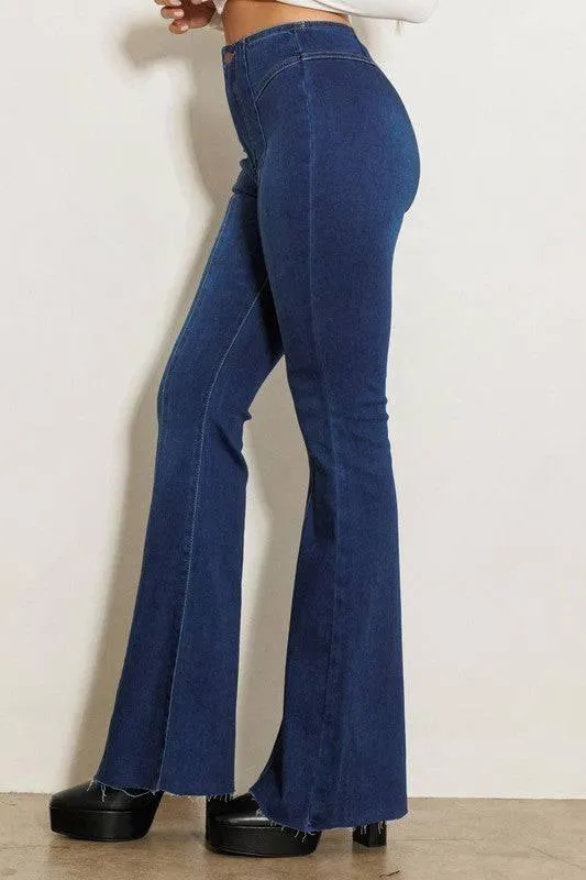 Vibrant M.I.U. High Waisted Flare Jeans