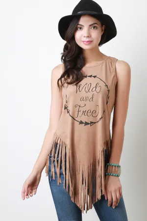 Wild And Free Vegan Suede Top